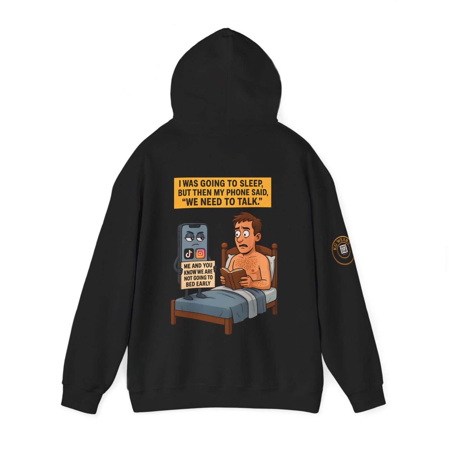FUNNY UNISEX HOODIE FOR LATE NIGHT (PHONE) LOVERS