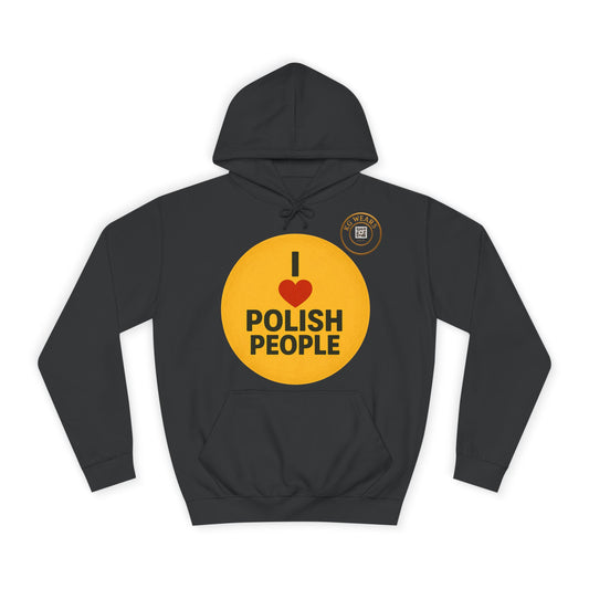 A Friendly Unisex Hoodie with Polish Pride Design (POLE)