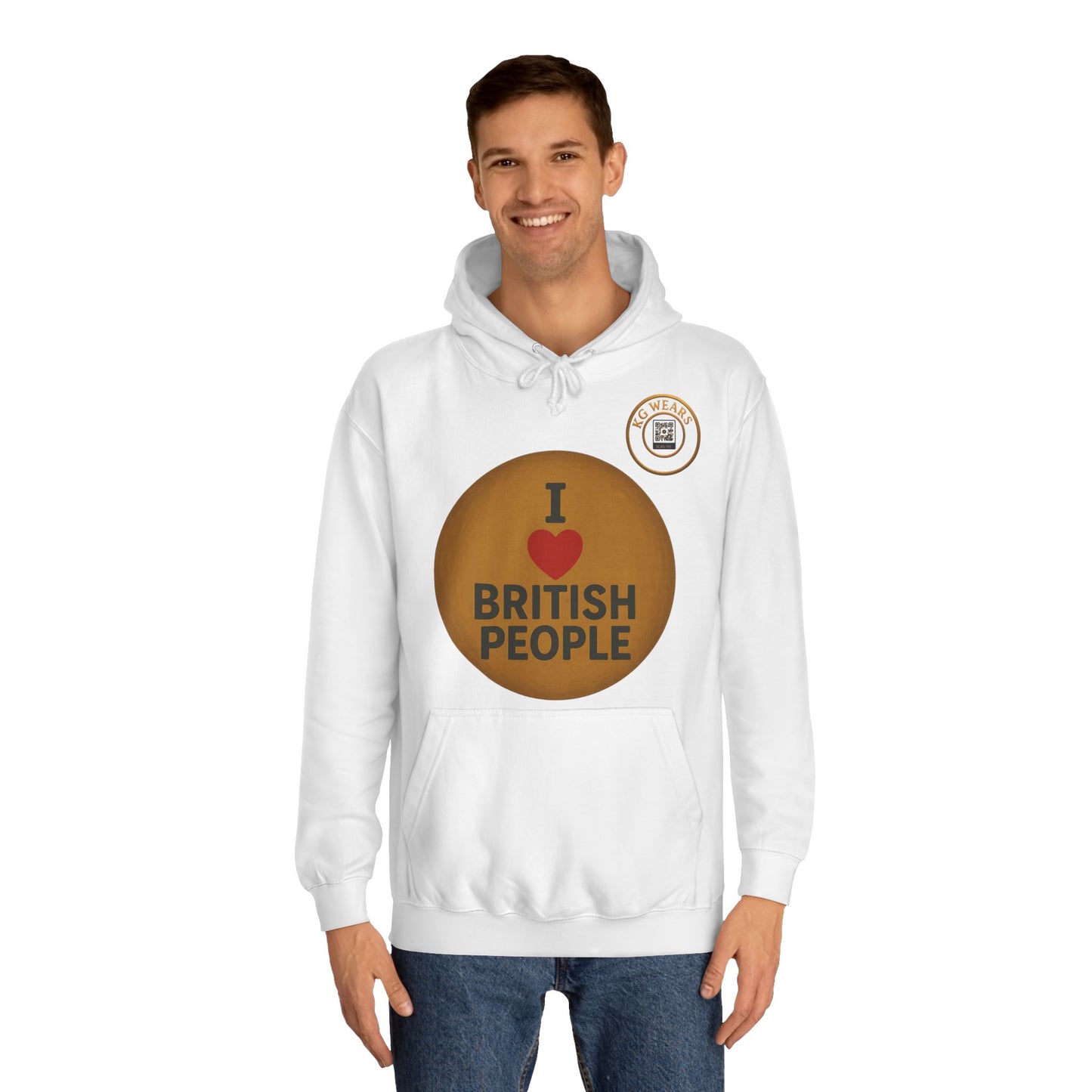 A Friendly Unisex Hoodie with British Pride Design (BRITISH)