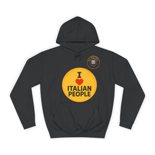 A Friendly Unisex Hoodie with Italian Pride Design (ITALIAN)