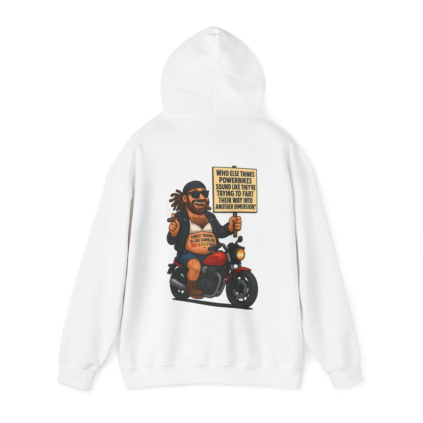 Unisex Funny Motorcycle Hoodie - Perfect for People who dont like Motorbike