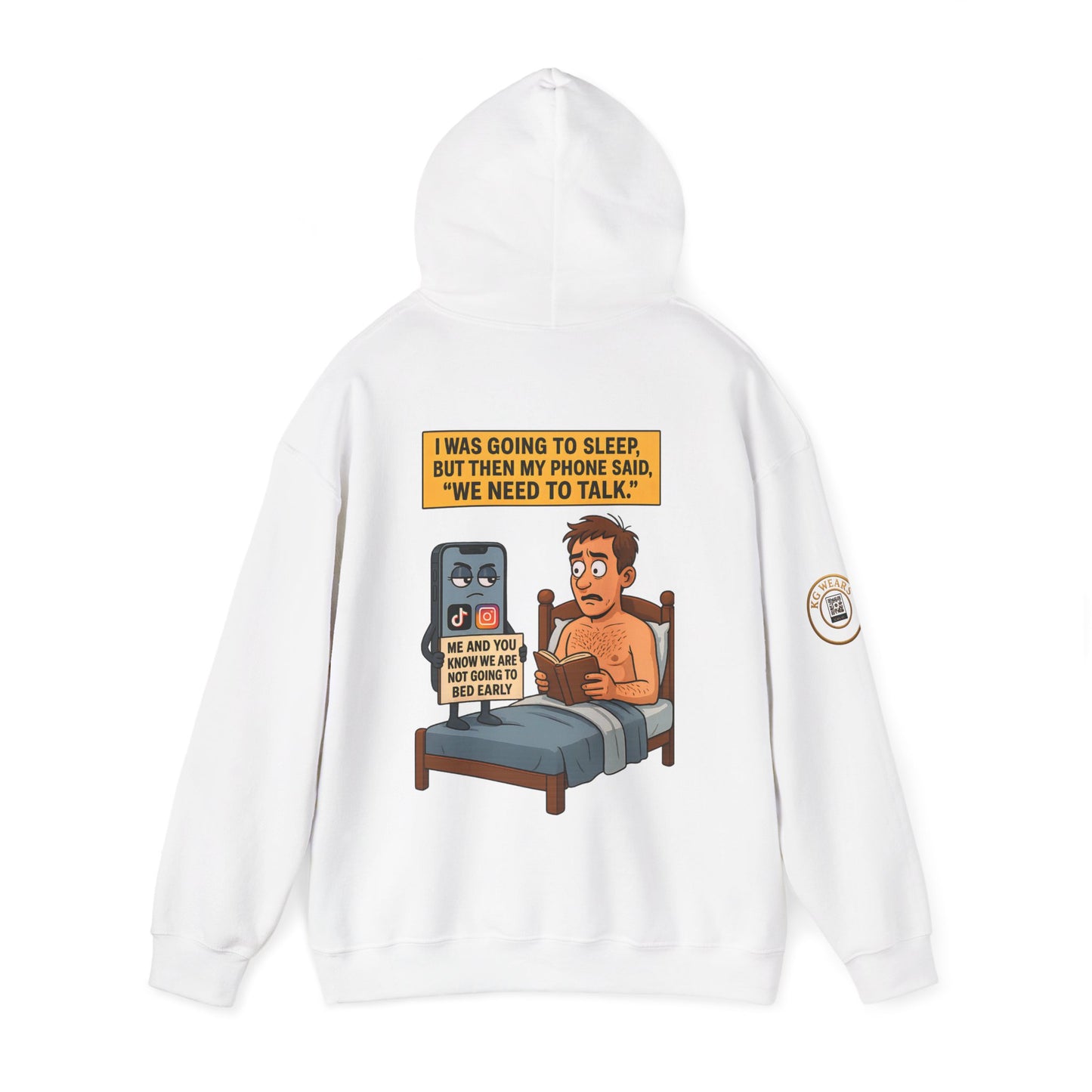 FUNNY UNISEX HOODIE FOR LATE NIGHT (PHONE) LOVERS