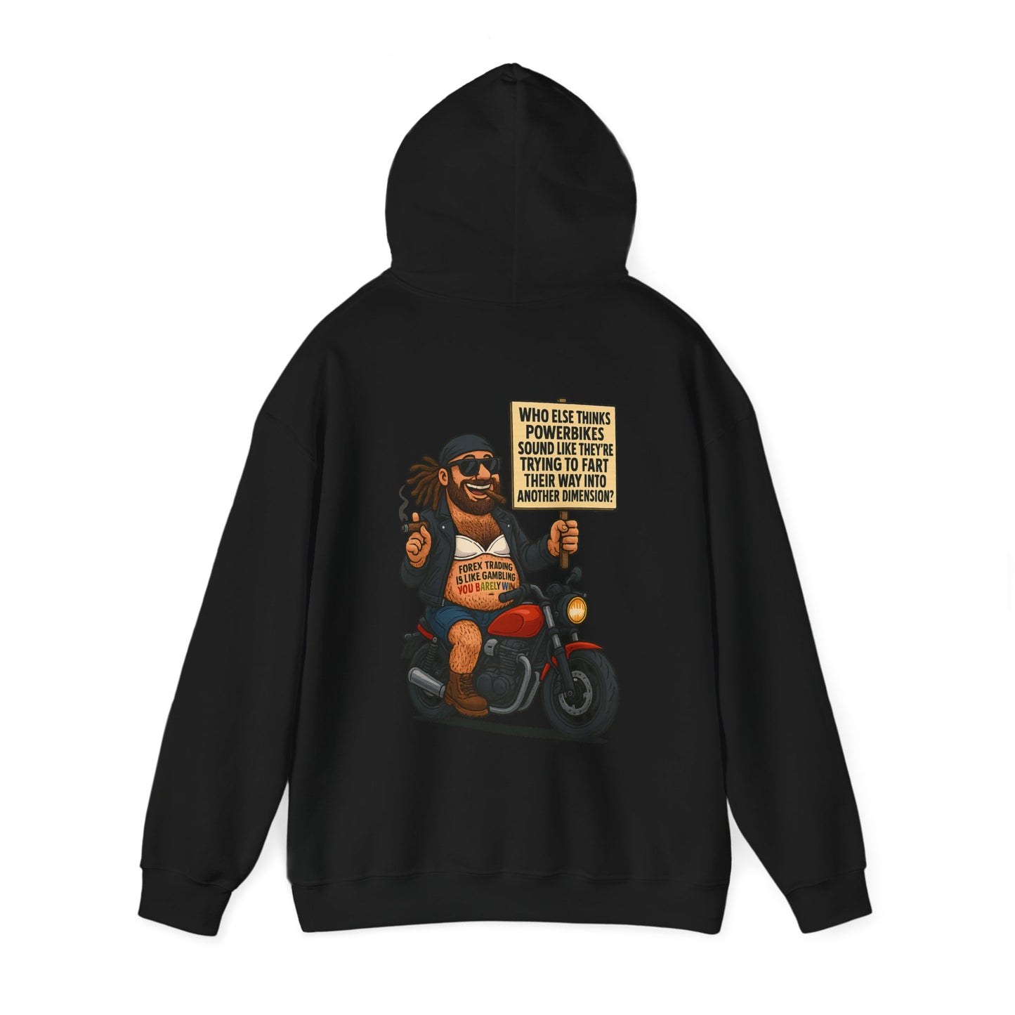Unisex Funny Motorcycle Hoodie - Perfect for People who dont like Motorbike