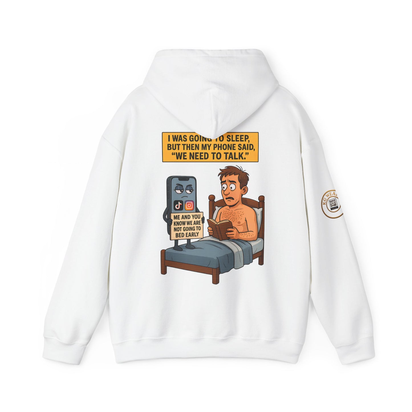 FUNNY UNISEX HOODIE FOR LATE NIGHT (PHONE) LOVERS