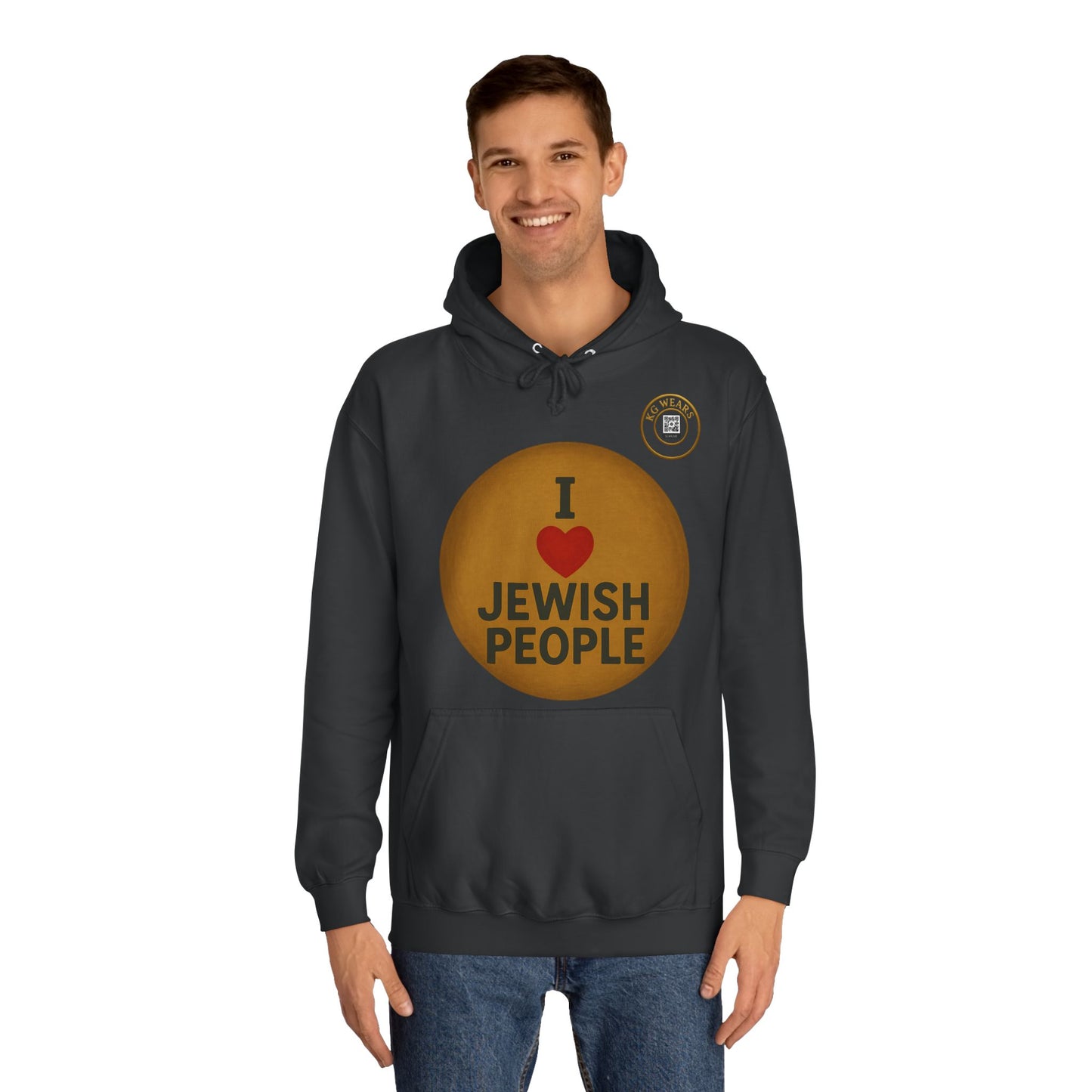 A Friendly Unisex Hoodie with Jewish Pride Design (JEWISH)