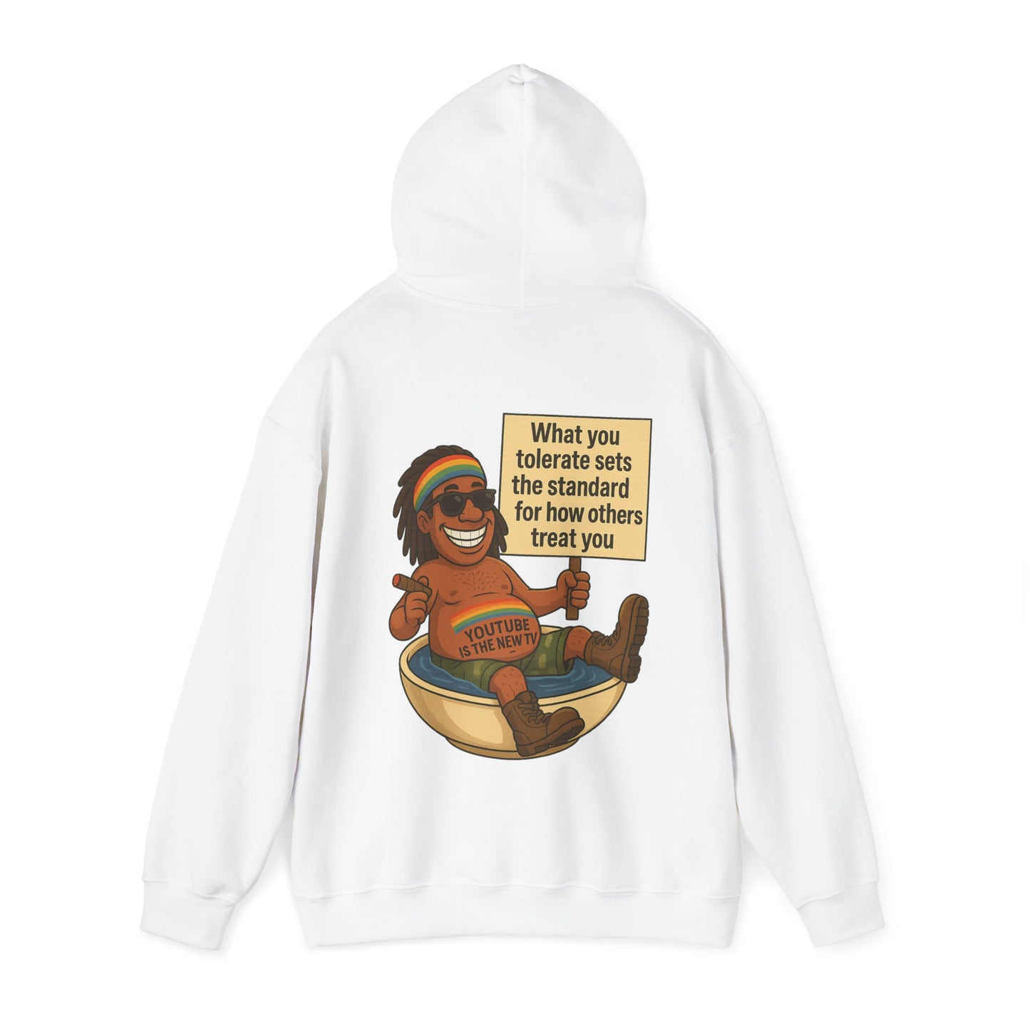 Inspirational Unisex Hoodie - "What You Tolerate Sets the Standard"
