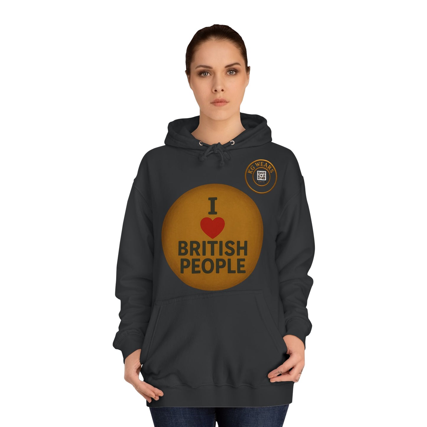 A Friendly Unisex Hoodie with British Pride Design (BRITISH)
