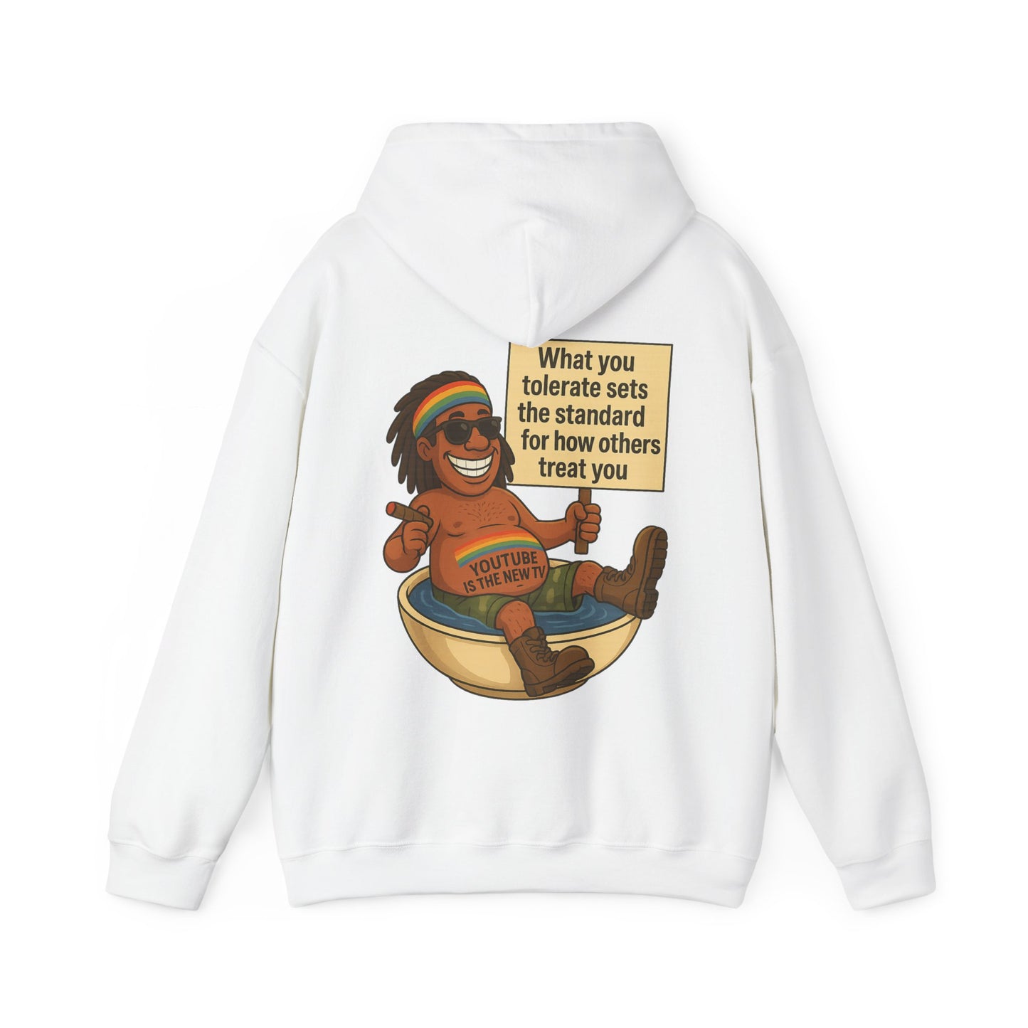 Inspirational Unisex Hoodie - "What You Tolerate Sets the Standard"