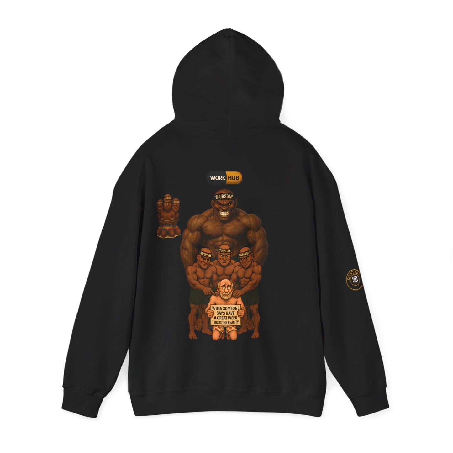 Funny Unisex HOODIE For People Who Barely Survive The (WEEKDAYS)