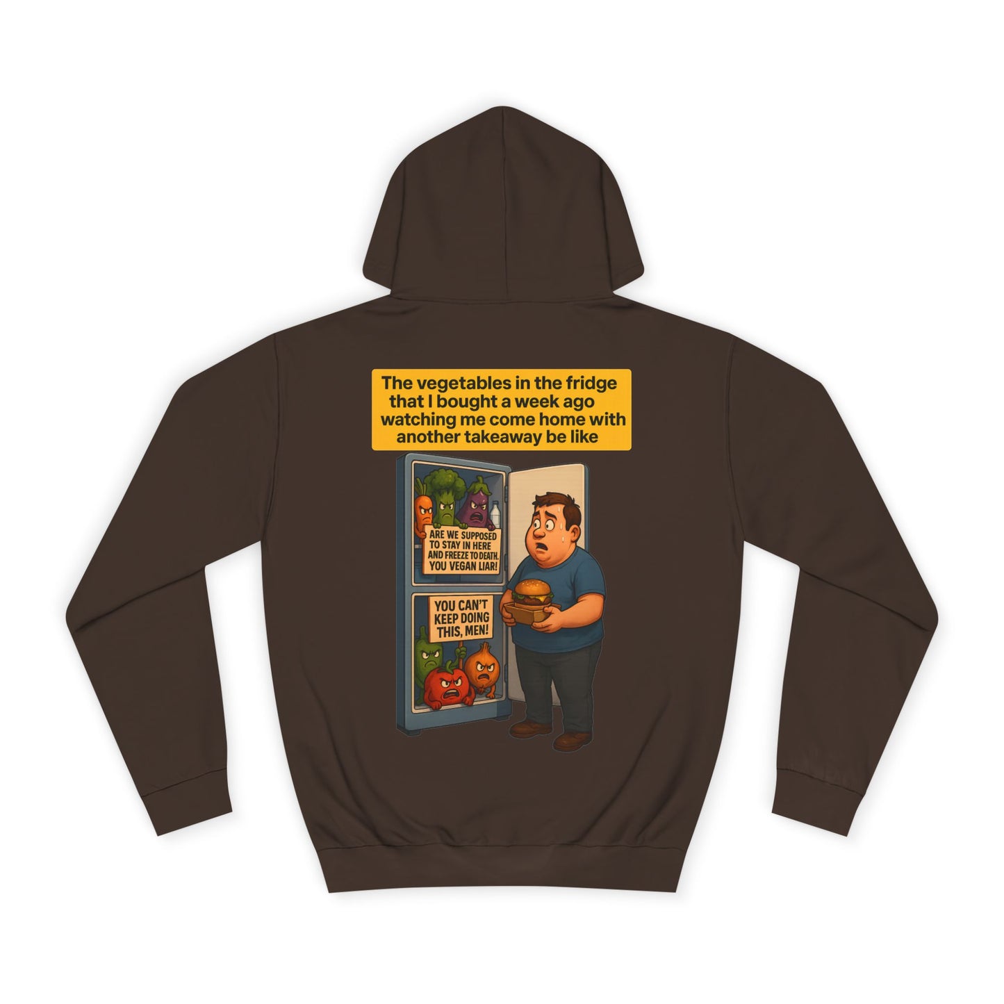 Funny Unisex HOODIE For People Who Prefer Whats In The (TAKEAWAYBOX) Than Having Salad