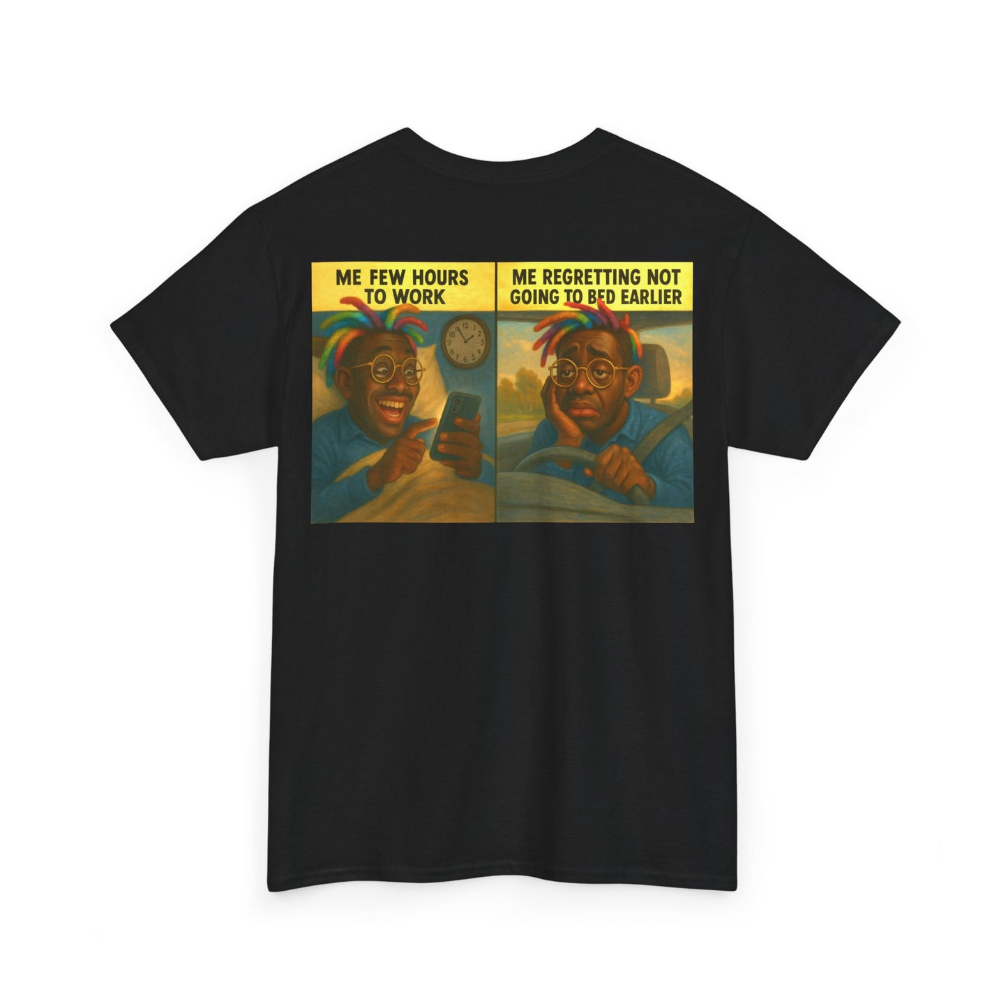 FUNNY (LATE TIME) UNISEX TSHIRT FOR PEOPLE WHO DONT LIKE GOING TO BED EARLY