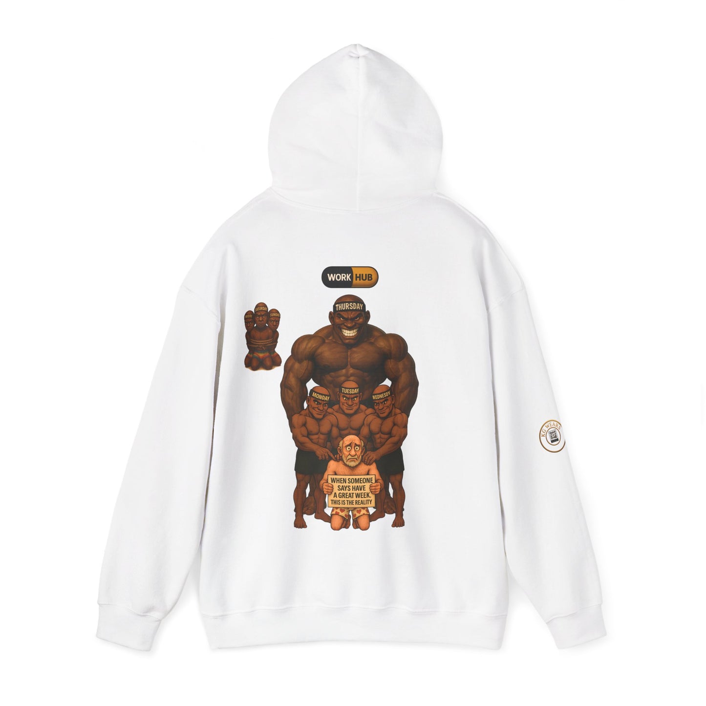 Funny Unisex HOODIE For People Who Barely Survive The (WEEKDAYS)