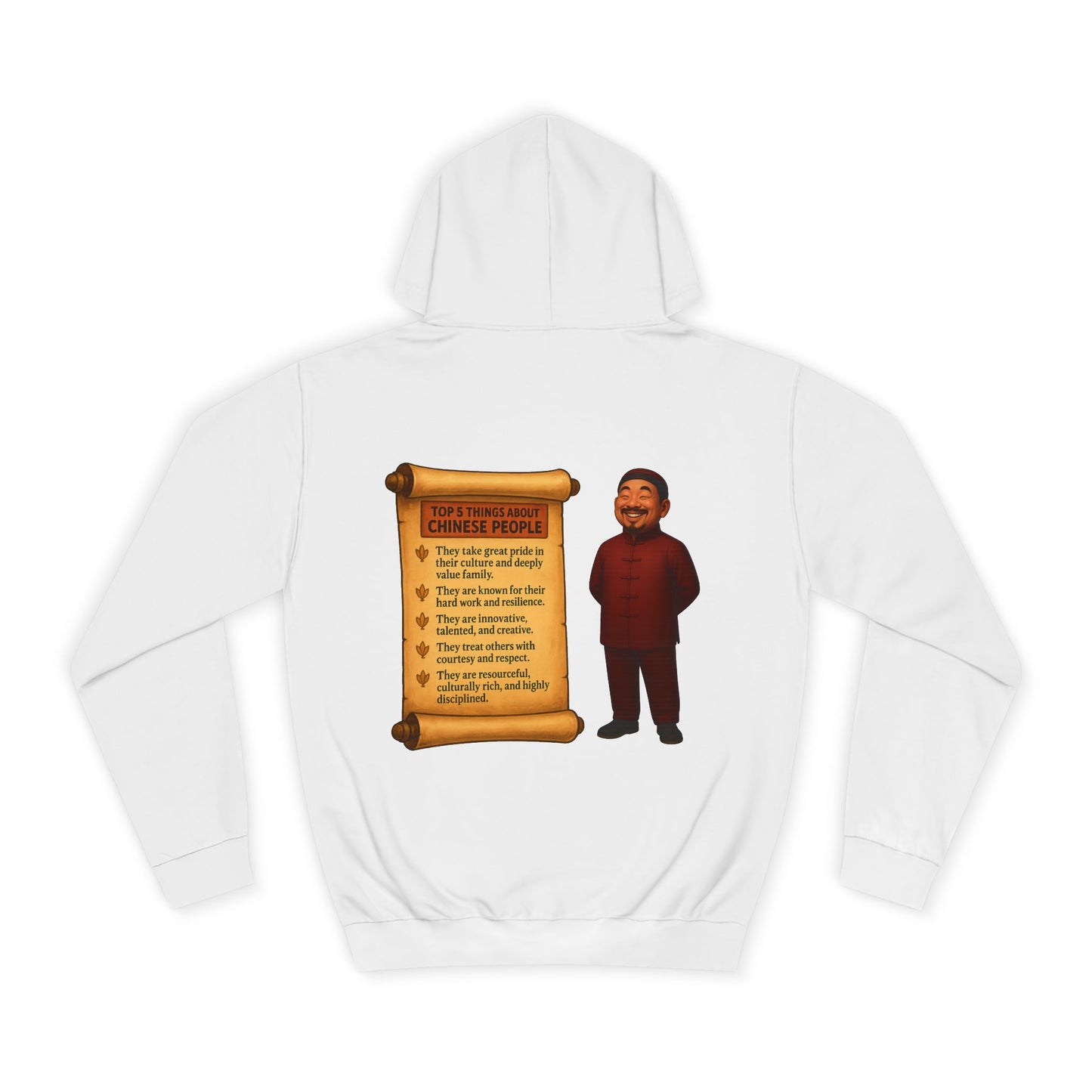 A Friendly Unisex Hoodie with Chinese Pride Design (CHINESE)