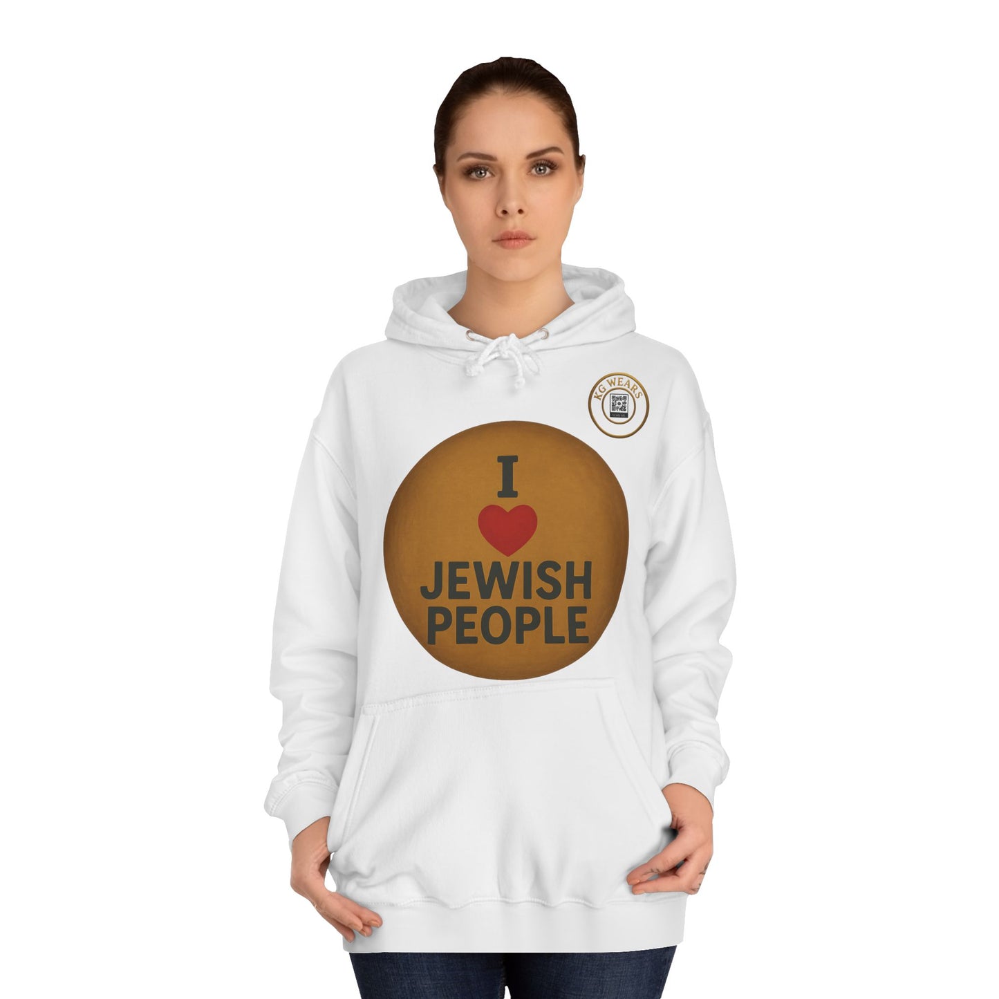A Friendly Unisex Hoodie with Jewish Pride Design (JEWISH)