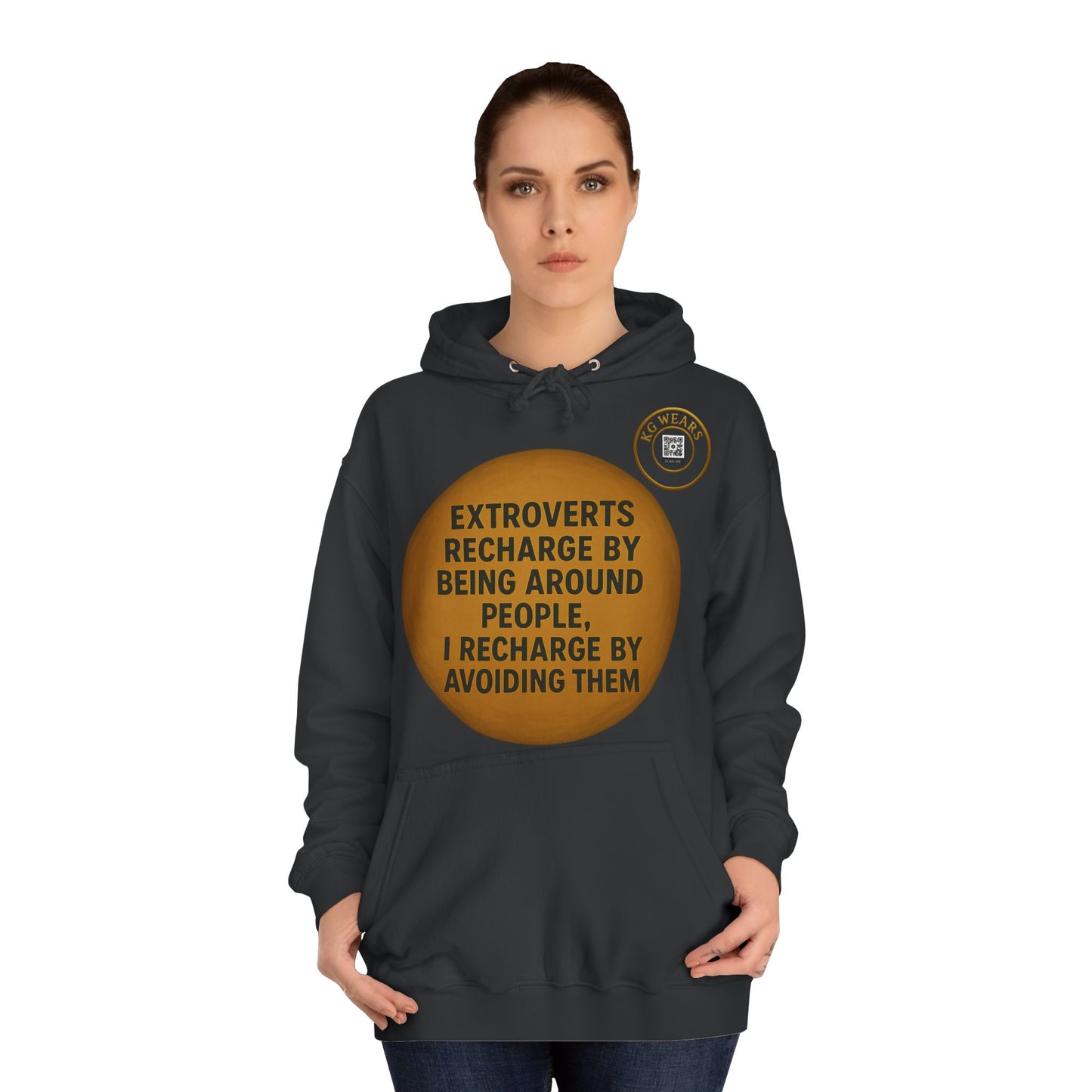 Unisex College Hoodie for (EXTROVERT)