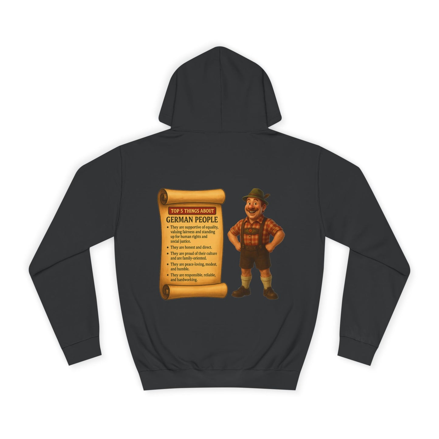 A Friendly Unisex Hoodie with German Pride Design (GERMAN)