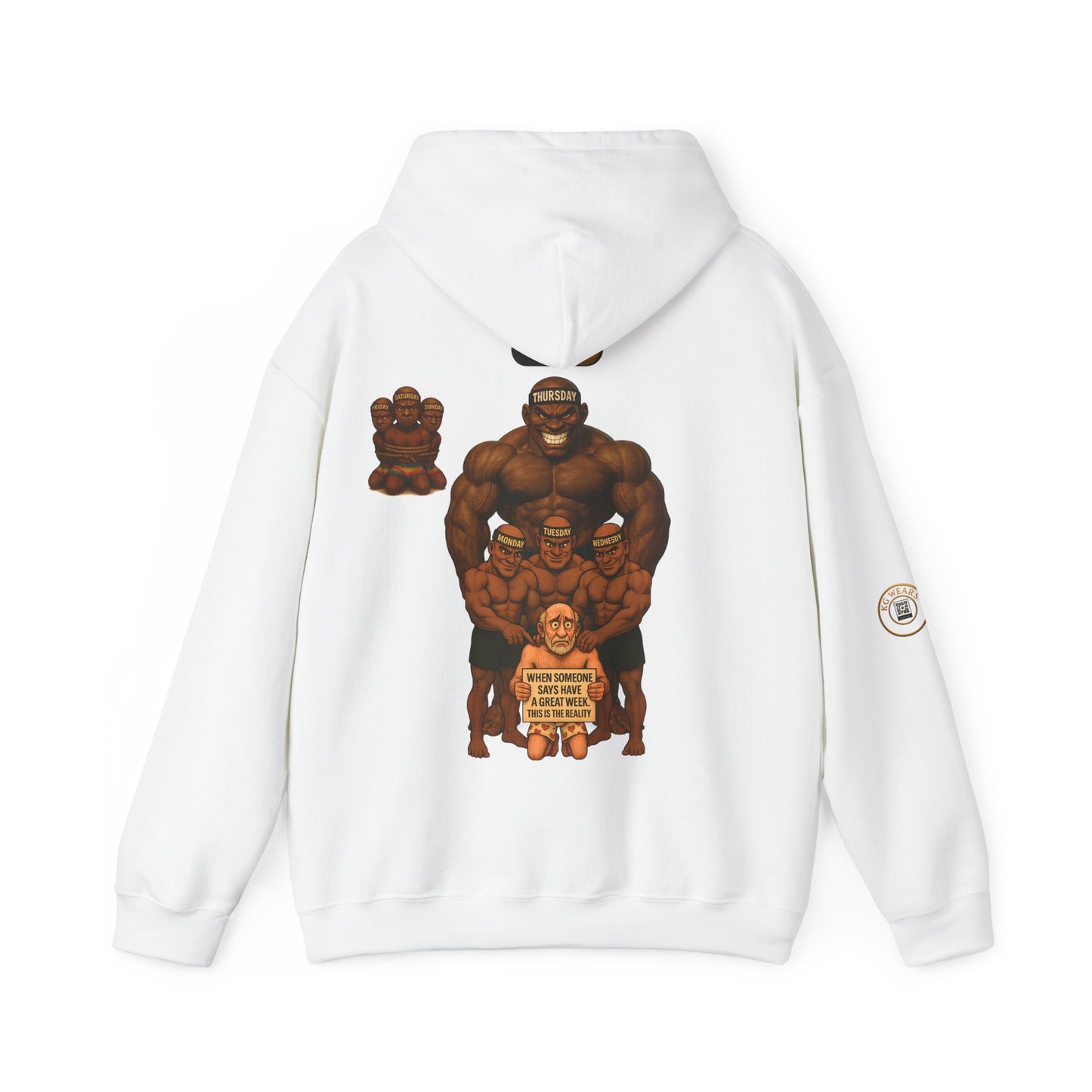 Funny Unisex HOODIE For People Who Barely Survive The (WEEKDAYS)