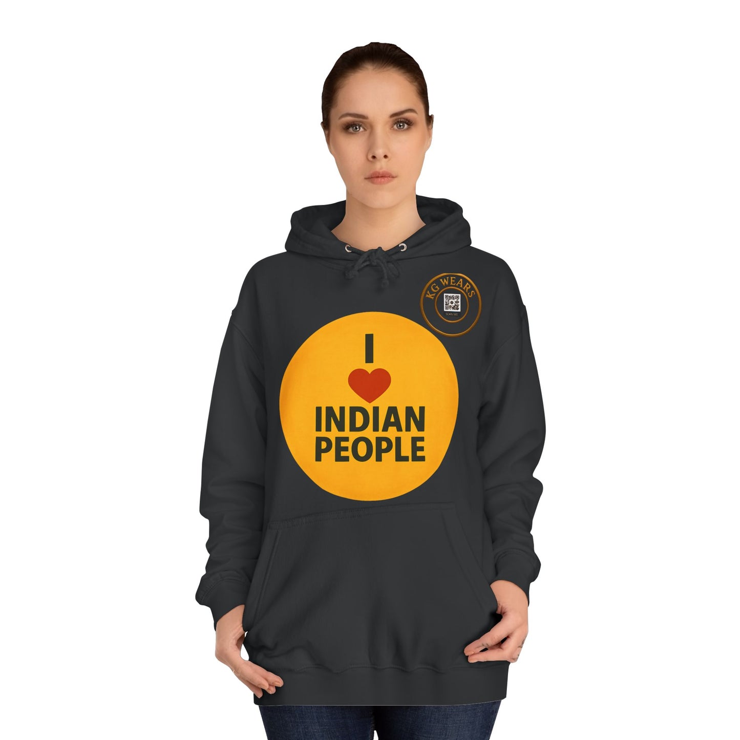 A Friendly Unisex Hoodie with Indian Pride Design (INDIAN)