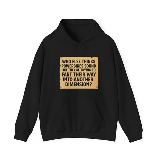 Unisex Funny Motorcycle Hoodie - Perfect for People who dont like Motorbike
