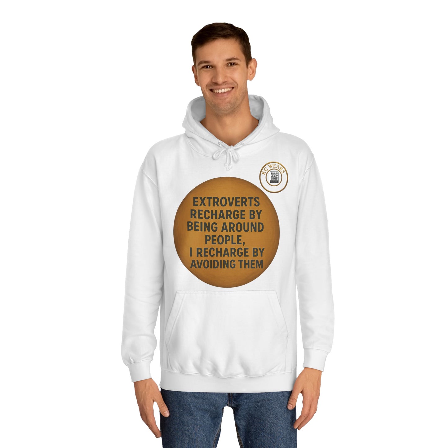 Unisex College Hoodie for (EXTROVERT)