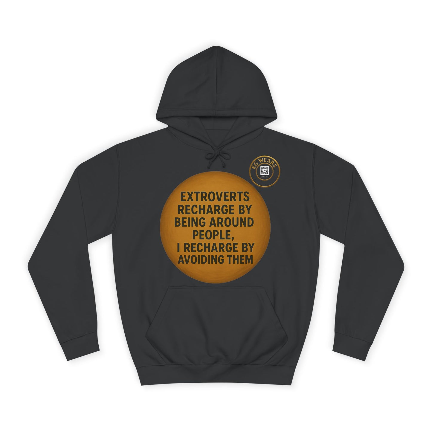 Unisex College Hoodie for (EXTROVERT)