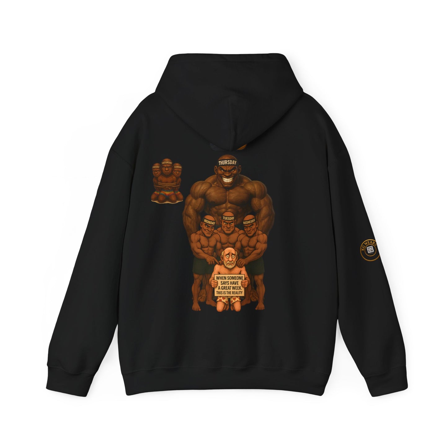 Funny Unisex HOODIE For People Who Barely Survive The (WEEKDAYS)