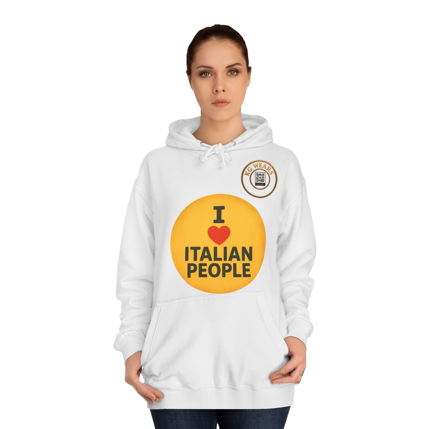 A Friendly Unisex Hoodie with Italian Pride Design (ITALIAN)