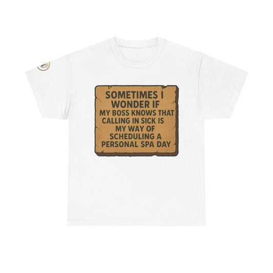 FUNNY UNISEX TSHIRT FOR PEOPLE WHO LOVE THEIR "SICK DAYS"